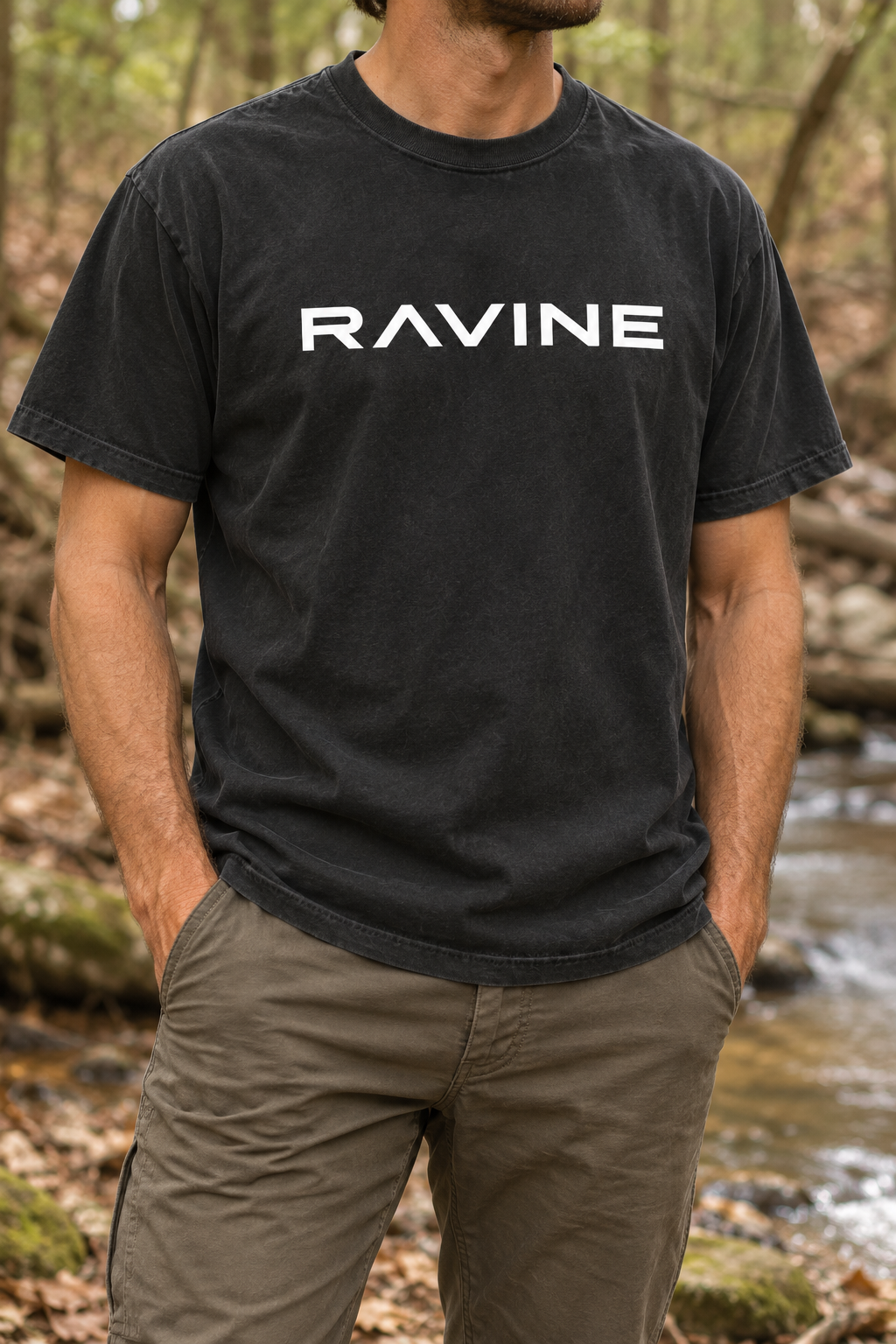 Ravine Wordmark Tee Black