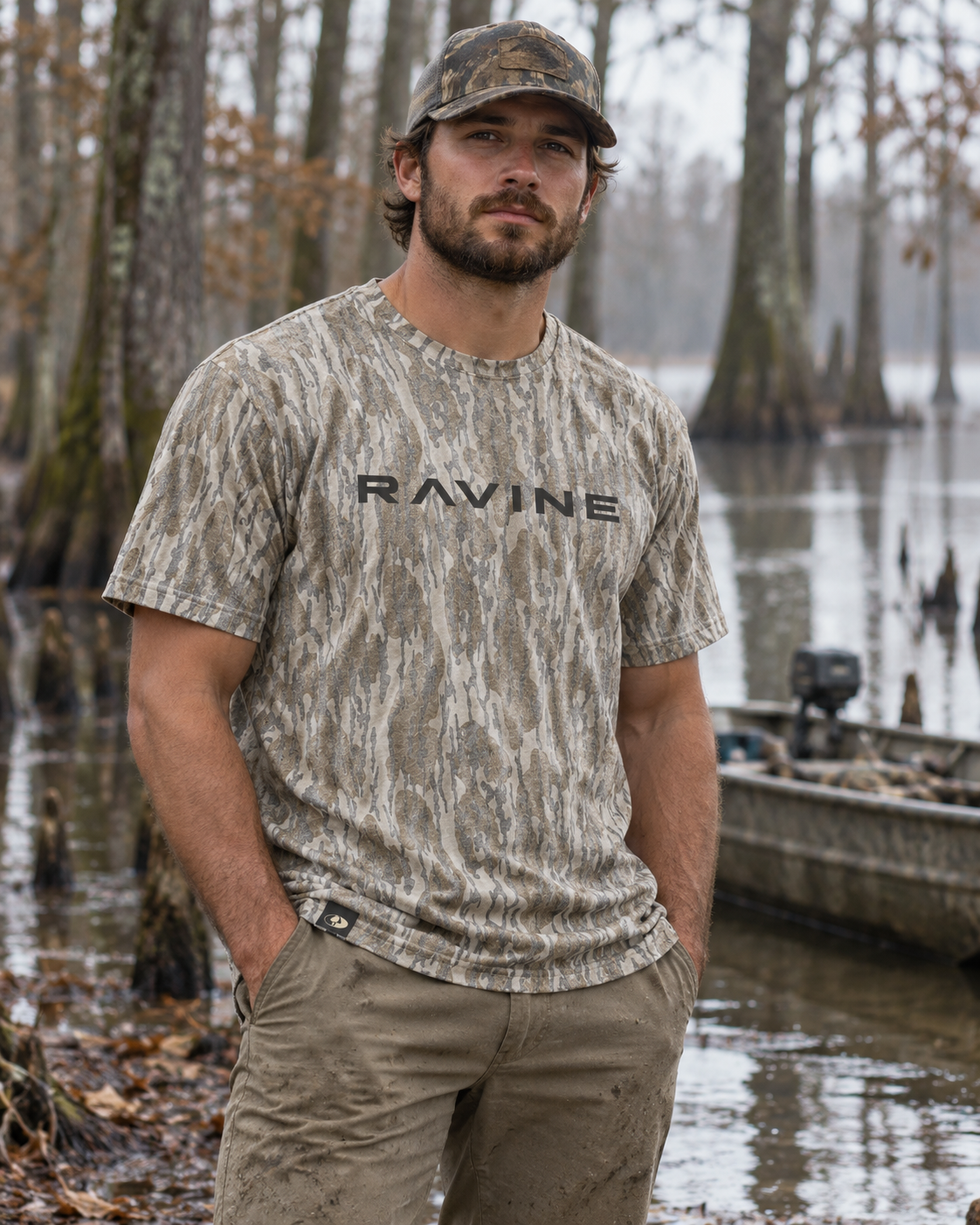 Mossy Oak Bottomland Wordmark Tee